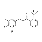 CAS#: 898778-30-8, 1-[2-(Trifluoromethyl)phenyl]-3-(3,4,5-trifluorophenyl)-1-propanone