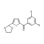 CAS#: 898778-84-2, (3,5-Difluorophenyl)[5-(1,3-dioxolan-2-yl)-2-thienyl]methanone