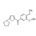 CAS#: 898779-10-7, (3,4-Dimethoxyphenyl)[5-(1,3-dioxolan-2-yl)-2-thienyl]methanone