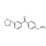 CAS#: 898779-12-9, [3-(1,3-Dioxolan-2-yl)phenyl][4-(methylsulfanyl)phenyl]methanone