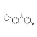 CAS#: 898779-18-5, (4-Bromophenyl)[3-(1,3-dioxolan-2-yl)phenyl]methanone