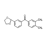 CAS#: 898779-42-5, (3,4-Dimethylphenyl)[3-(1,3-dioxolan-2-yl)phenyl]methanone