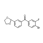 CAS#: 898779-48-1, (4-Bromo-3-fluorophenyl)[3-(1,3-dioxolan-2-yl)phenyl]methanone