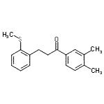 CAS#: 898780-01-3, 1-(3,4-Dimethylphenyl)-3-[2-(methylsulfanyl)phenyl]-1-propanone