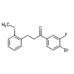 CAS#: 898780-07-9, 1-(4-Bromo-3-fluorophenyl)-3-[2-(methylsulfanyl)phenyl]-1-propanone