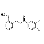 CAS#: 898780-10-4, 1-(4-Chloro-3-fluorophenyl)-3-[2-(methylsulfanyl)phenyl]-1-propanone
