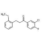 CAS 登录号：898780-13-7， 1-(3-氯-4-氟苯基)-3-[2-(甲硫基)苯基]-1-丙酮