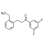 CAS 登录号：898780-61-5， 1-(3,5-二氟苯基)-3-[2-(甲硫基)苯基]-1-丙酮