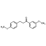 CAS#: 898780-83-1, 1-(3-Methoxyphenyl)-3-[4-(methylsulfanyl)phenyl]-1-propanone