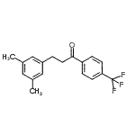 CAS 登录号：898780-88-6， 3-(3,5-二甲基苯基)-1-[4-(三氟甲基)苯基]-1-丙酮