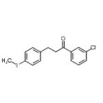 CAS 登录号：898781-09-4， 1-(3-氯苯基)-3-[4-(甲硫基)苯基]-1-丙酮