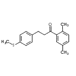 CAS 登录号：898781-27-6， 1-(2,5-二甲基苯基)-3-[4-(甲硫基)苯基]-1-丙酮