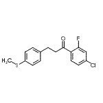 CAS 登录号：898781-65-2， 1-(4-氯-2-氟苯基)-3-[4-(甲硫基)苯基]-1-丙酮