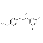 CAS#: 898781-81-2, 1-(3,5-Difluorophenyl)-3-[4-(methylsulfanyl)phenyl]-1-propanone