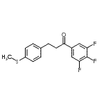 CAS 登录号：898781-83-4， 3-[4-(甲硫基)苯基]-1-(3,4,5-三氟苯基)-1-丙酮
