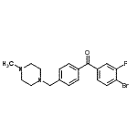 CAS#: 898783-81-8, (4-Bromo-3-fluorophenyl){4-[(4-methyl-1-piperazinyl)methyl]phenyl}methanone