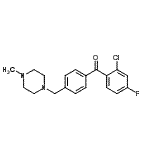 CAS#: 898783-99-8, (2-Chloro-4-fluorophenyl){4-[(4-methyl-1-piperazinyl)methyl]phenyl}methanone