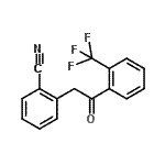 CAS 登录号：898784-45-7， 2-{2-氧代-2-[2-(三氟甲基)苯基]乙基}苯甲腈