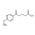 CAS#: 898784-58-2, 5-(6-Methoxy-3-pyridinyl)-5-oxopentanoic acid
