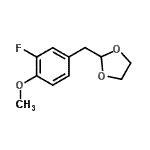 CAS#: 898785-19-8, 2-(3-Fluoro-4-methoxybenzyl)-1,3-dioxolane