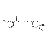 CAS#: 898785-78-9, 1-(3-Bromophenyl)-5-(5,5-dimethyl-1,3-dioxan-2-yl)-1-pentanone