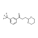 CAS 登录号：898786-57-7， 3-(1,3-二恶烷-2-基)-1-[3-(三氟甲基)苯基]-1-丙酮