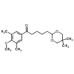CAS#: 898786-77-1, 5-(5,5-Dimethyl-1,3-dioxan-2-yl)-1-(4-methoxy-3,5-dimethylphenyl)-1-pentanone
