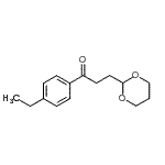 CAS 登录号：898787-08-1， 3-(1,3-二恶烷-2-基)-1-(4-乙基苯基)-1-丙酮