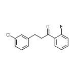 CAS#: 898787-24-1, 3-(3-Chlorophenyl)-1-(2-fluorophenyl)-1-propanone