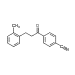 CAS#: 898789-26-9, 4-[3-(2-Methylphenyl)propanoyl]benzonitrile