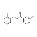 CAS 登录号：898789-46-3， 1-(3-氟苯基)-3-(2-甲基苯基)-1-丙酮