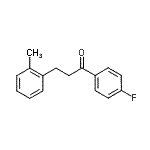 CAS 登录号：898789-48-5， 1-(4-氟苯基)-3-(2-甲基苯基)-1-丙酮