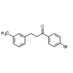 CAS 登录号：898790-61-9， 1-(4-溴苯基)-3-(3-甲基苯基)-1-丙酮