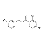 CAS 登录号：898791-14-5， 1-(2-氯-4-氟苯基)-3-(3-甲基苯基)-1-丙酮