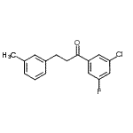 CAS 登录号：898791-17-8， 1-(3-氯-5-氟苯基)-3-(3-甲基苯基)-1-丙酮