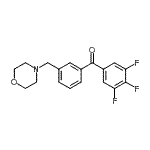 CAS#: 898792-34-2, [3-(4-Morpholinylmethyl)phenyl](3,4,5-trifluorophenyl)methanone
