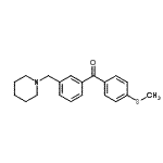 CAS#: 898792-87-5, [4-(Methylsulfanyl)phenyl][3-(1-piperidinylmethyl)phenyl]methanone