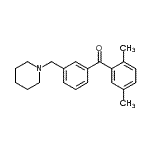 CAS 登录号：898793-14-1， (2,5-二甲基苯基)[3-(1-哌啶基甲基)苯基]甲酮