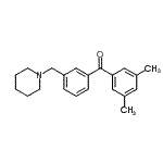 CAS#: 898793-22-1, (3,5-Dimethylphenyl)[3-(1-piperidinylmethyl)phenyl]methanone
