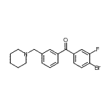 CAS#: 898793-24-3, (4-Bromo-3-fluorophenyl)[3-(1-piperidinylmethyl)phenyl]methanone