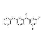 CAS#: 898793-62-9, (3,5-Difluorophenyl)[3-(1-piperidinylmethyl)phenyl]methanone