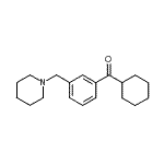 CAS#: 898793-72-1, Cyclohexyl[3-(1-piperidinylmethyl)phenyl]methanone
