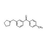 CAS#: 898793-97-0, (4-Methylphenyl)[3-(1-pyrrolidinylmethyl)phenyl]methanone