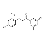 CAS 登录号：898794-40-6， 1-(3-氯-5-氟苯基)-3-(2,4-二甲基苯基)-1-丙酮