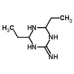 CAS#: 89910-57-6, 4,6-Diethyl-1,4,5,6-tetrahydro-1,3,5-triazin-2-amine