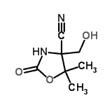 CAS#: 89943-53-3, 4-(Hydroxymethyl)-5,5-dimethyl-2-oxo-1,3-oxazolidine-4-carbonitrile