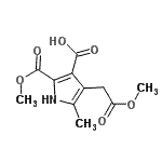 CAS#: 899446-79-8, 2-(Methoxycarbonyl)-4-(2-methoxy-2-oxoethyl)-5-methyl-1H-pyrrole-3-carboxylic acid