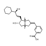CAS#: 89955-40-8, 3-{(E)-[(3aR,4S,5S,6aR)-4-[(1E,3R)-3-Cyclohexyl-3-hydroxy-1-propen-1-yl]-5-hydroxyhexahydro-2(1H)-pentalenylidene]methyl}benzoic acid