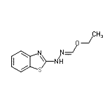 CAS 登录号：89969-39-1， 乙基1,3-苯并噻唑-2-基亚肼基甲酸酯