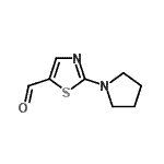 CAS#: 900015-48-7, 2-(1-Pyrrolidinyl)-1,3-thiazole-5-carbaldehyde